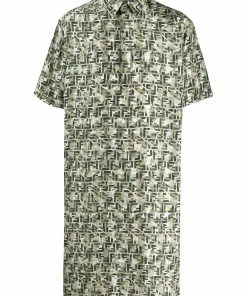 Fendi super oversized logo shirt