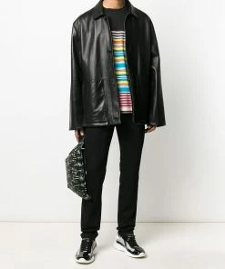 Fendi logo print straight-leg jeans