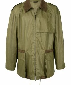 Fendi zip-up collared jacket