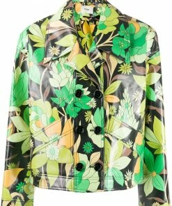 Fendi floral print cropped jacket