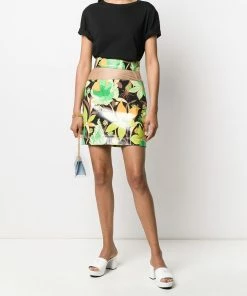 Fendi floral print mini skirt