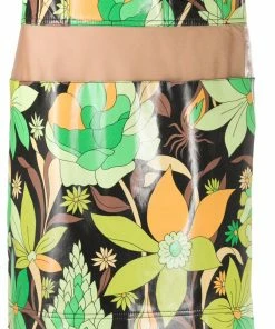 Fendi floral print mini skirt