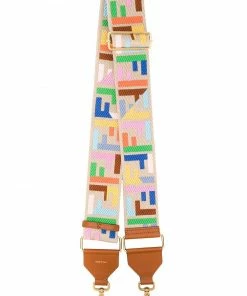 Fendi embroidered FF shoulder strap