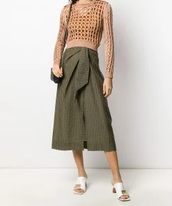 Fendi interlock knit cropped jumper