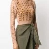 Fendi interlock knit cropped jumper