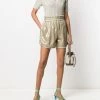 Fendi sequin embroidered striped shorts
