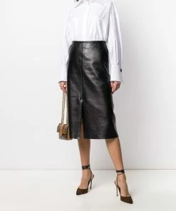 Fendi cuff-link-detail button-up shirt