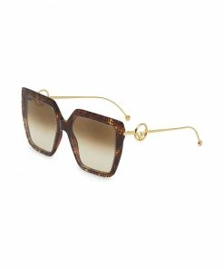 Fendi FF-frame oversized square sunglasses
