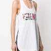 Fendi embroidered FF motif tank top