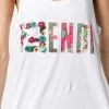 Fendi embroidered FF motif tank top