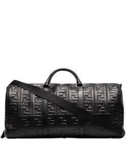 Fendi logo-embossed holdall bag