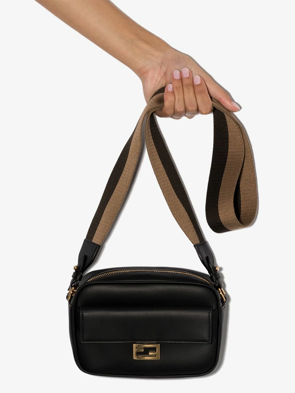 Cheapest ❤️ Fendi Baguette leather camera bag messenger & crossbody bags of women ✨ 6 Fendi Baguette leather camera bag