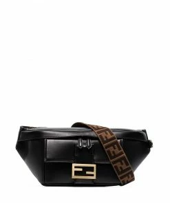 Fendi Baguette logo-print leather belt bag