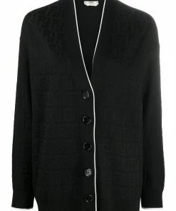 Fendi FF embroidered cardigan