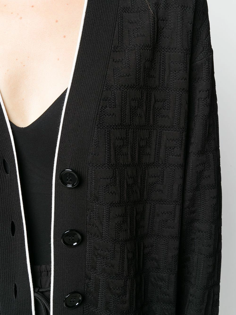 Discount π₯° Fendi FF embroidered cardigan cardigans of women π 7 Fendi FF embroidered cardigan
