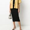 Fendi monogram pattern knitted skirt