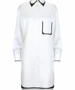 Fendi trim-embellished shirt dress