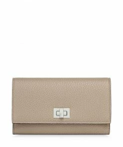 Fendi twist-lock continental wallet
