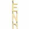 Fendi lettering logo pendant earrings