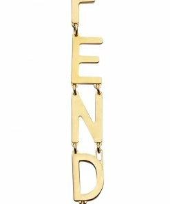 Fendi lettering logo pendant earrings