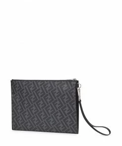 Fendi flat FF motif panelled pouch