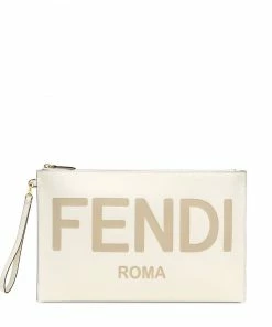 Fendi Fendi logo flat pouch