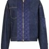 Fendi quilted satin insert denim jacket
