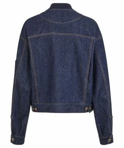 Fendi quilted satin insert denim jacket