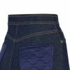 Fendi padded-detail denim skirt