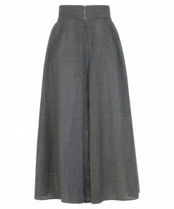 Fendi perforated midi skirt