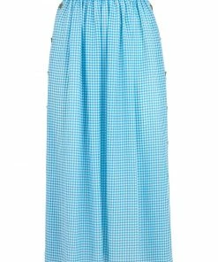 Fendi gingham midi skirt