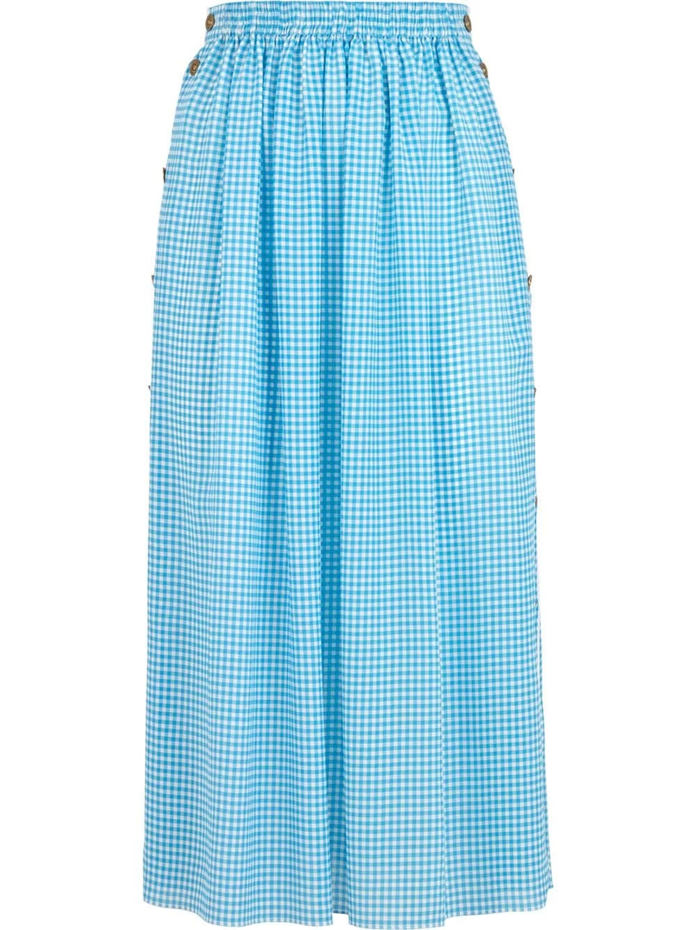 Flash Sale π― Fendi Gingham midi π skirt a-line π skirts of women π 3 Fendi gingham midi skirt