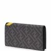 Promo π Fendi Panelled FF motif continental wallet wallets & billfolds of men π 6 Fendi panelled FF motif continental wallet