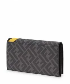 Fendi panelled FF motif continental wallet