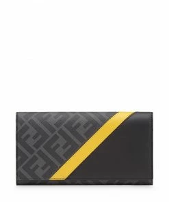 Fendi panelled FF motif continental wallet