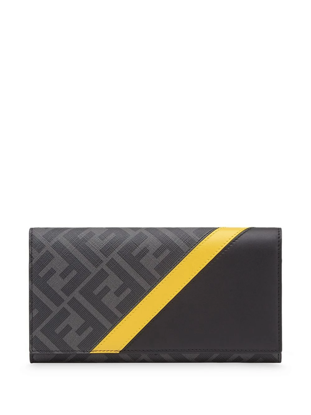 Promo π Fendi Panelled FF motif continental wallet wallets & billfolds of men π 3 Fendi panelled FF motif continental wallet