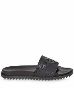 Fendi embossed FF motif pool slides