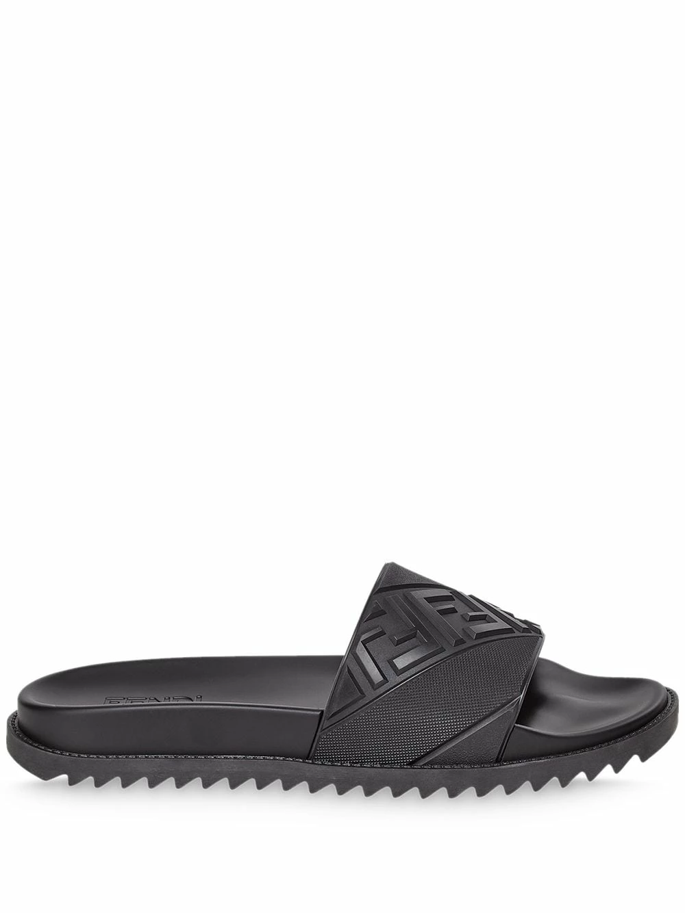 Best Pirce π Fendi Embossed FF motif pool slides flip flops of men π 3 Fendi embossed FF motif pool slides
