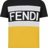 Fendi panelled logo T-shirt