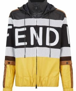 Fendi panelled logo jacket