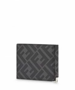 Fendi monogram slim money-clip wallet