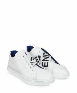 Fendi logo-strap low-top sneakers