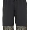 Fendi mesh-panel track shorts