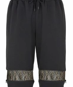 Fendi mesh-panel track shorts