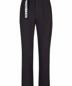 Fendi logo-detail belted trousers