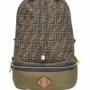 Fendi convertible logo-print backpack