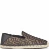 Fendi FF logo print espadrilles