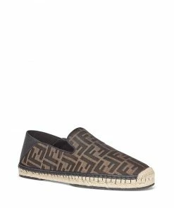 Fendi FF logo print espadrilles