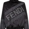 Fendi appliqué shell jacket