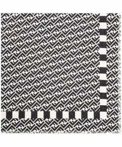 Fendi monogram silk scarf